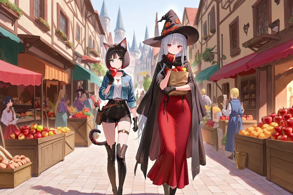 ファンタジー市場で買い出し