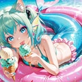 12枚）人魚とソフトクリーム① 4枚目