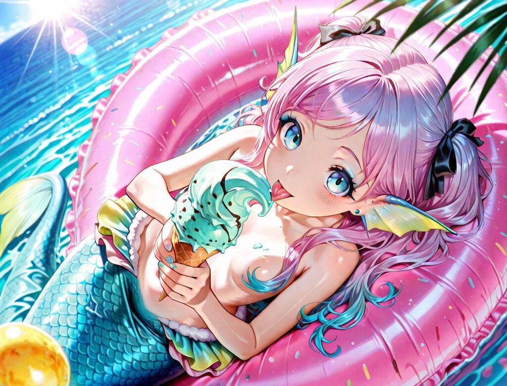 12枚）人魚とソフトクリーム①