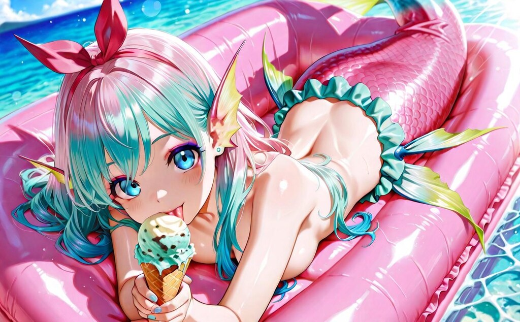 12枚）人魚とソフトクリーム①