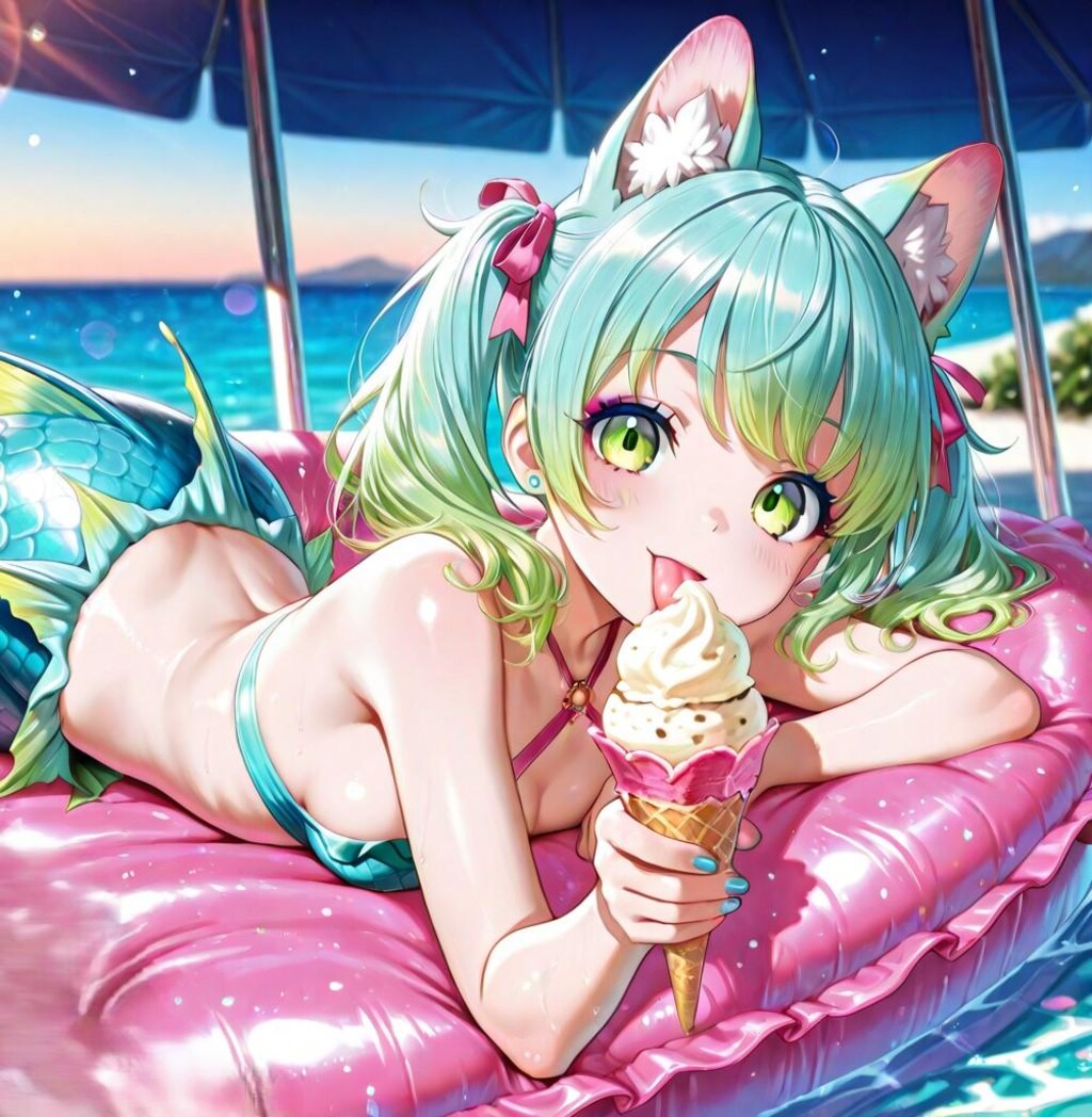 12枚）人魚とソフトクリーム①