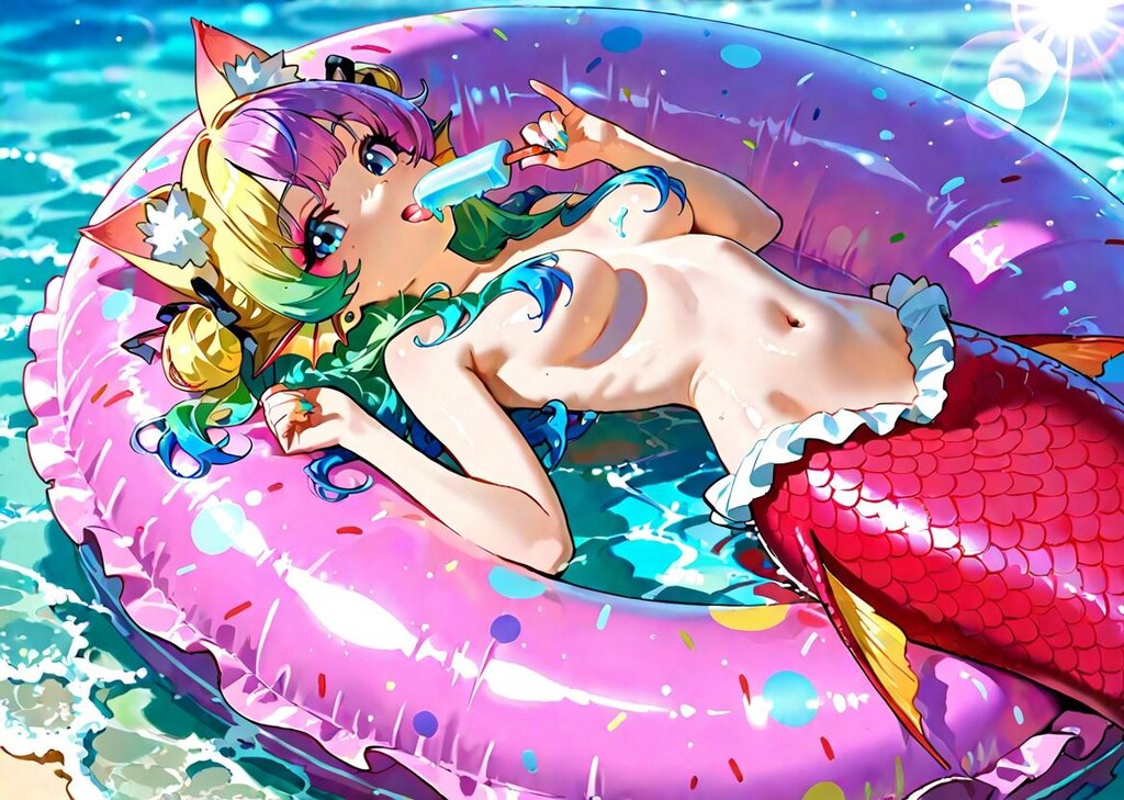 12枚）人魚とソフトクリーム①