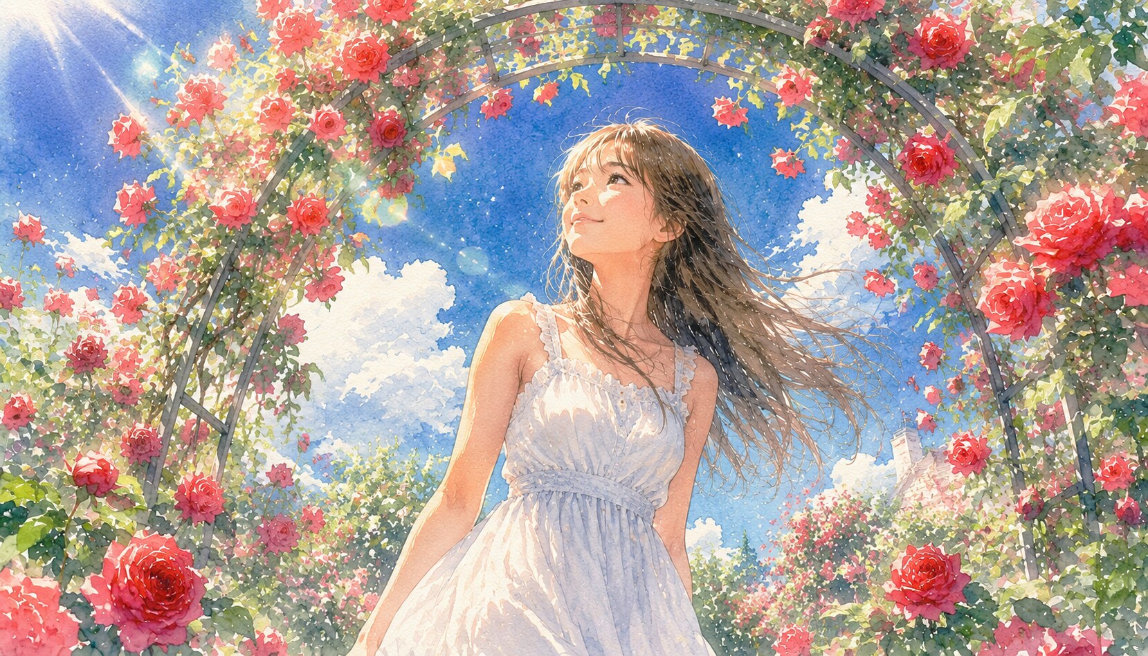 誕生花　0731 つるバラ
