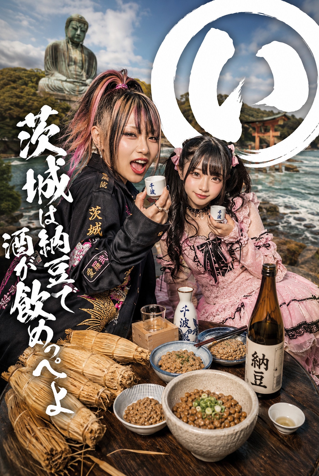 【国内旅行・弐】日本全国酒飲み音頭「茨城編」(シバクラカズハさん主催「国内旅行・弐」/クラブジャムンさん主催「日本全国酒飲み音頭」Wエントリー作品)