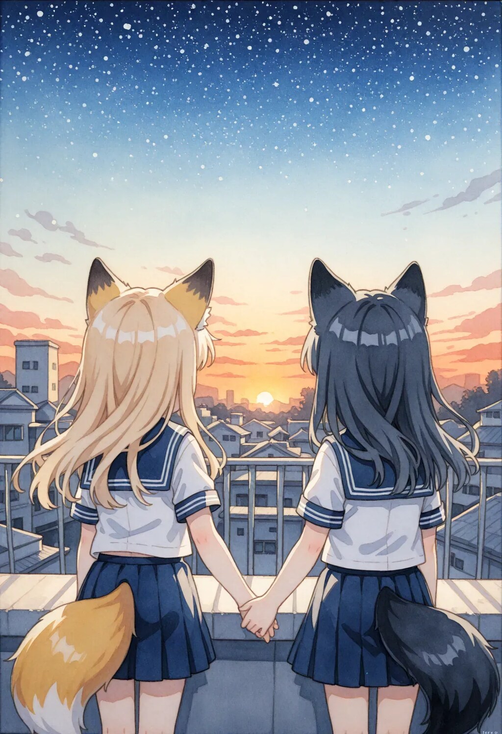 夕暮れ