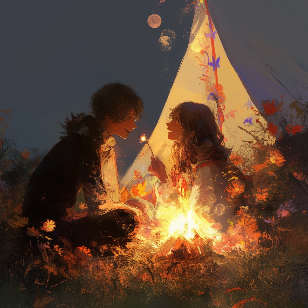 キャンプファイヤーの夜