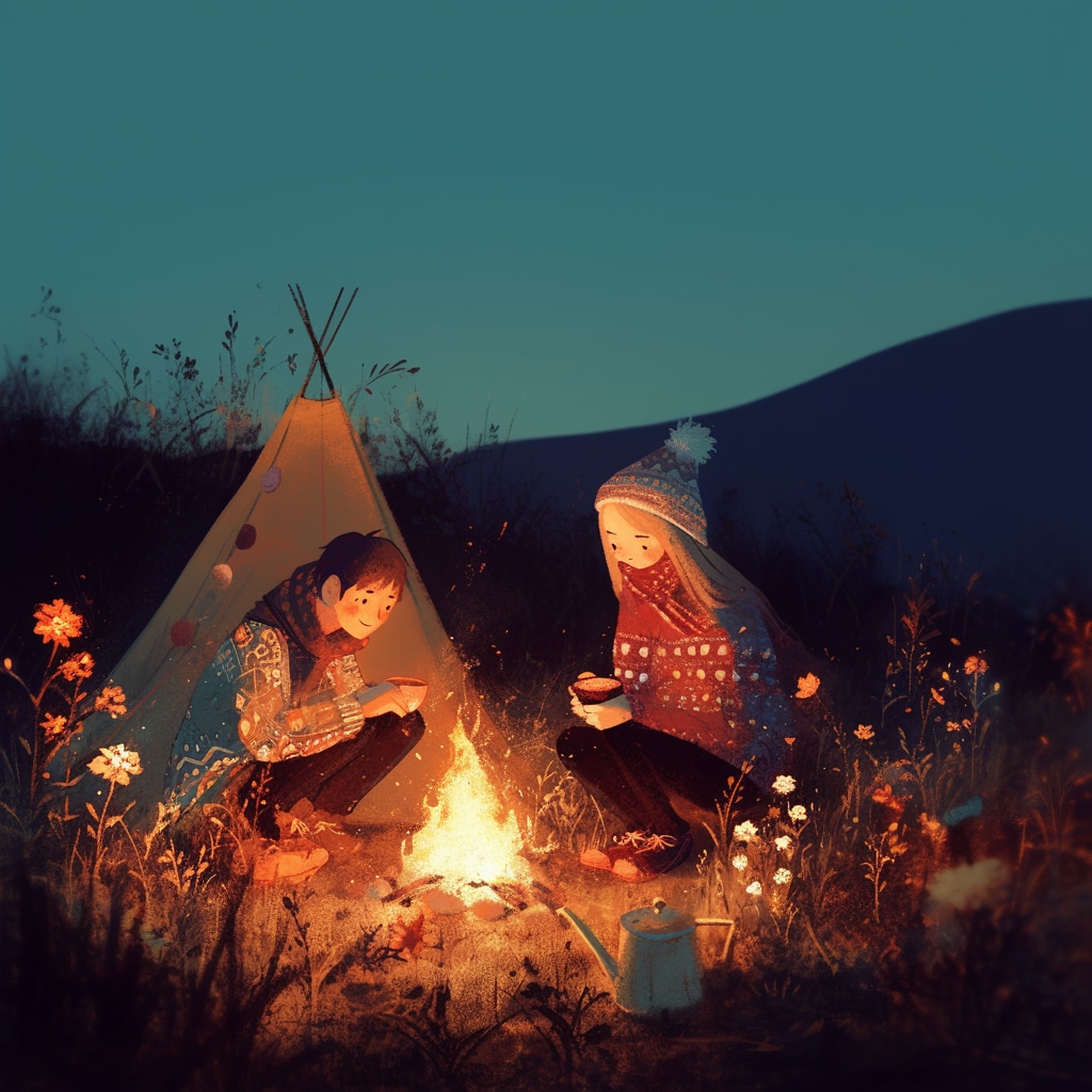 キャンプファイヤーの夜