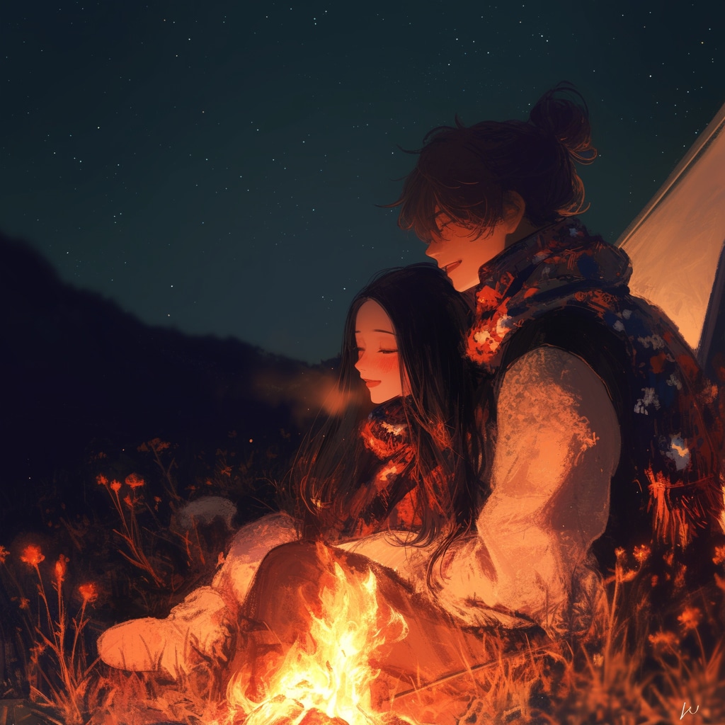 キャンプファイヤーの夜