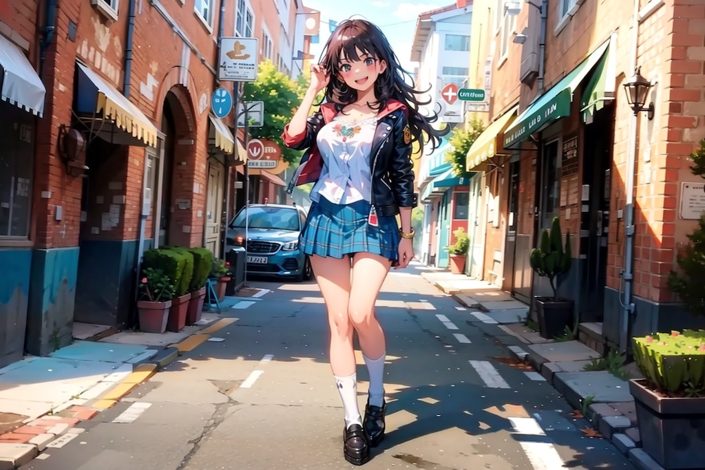 ストリートの絵に