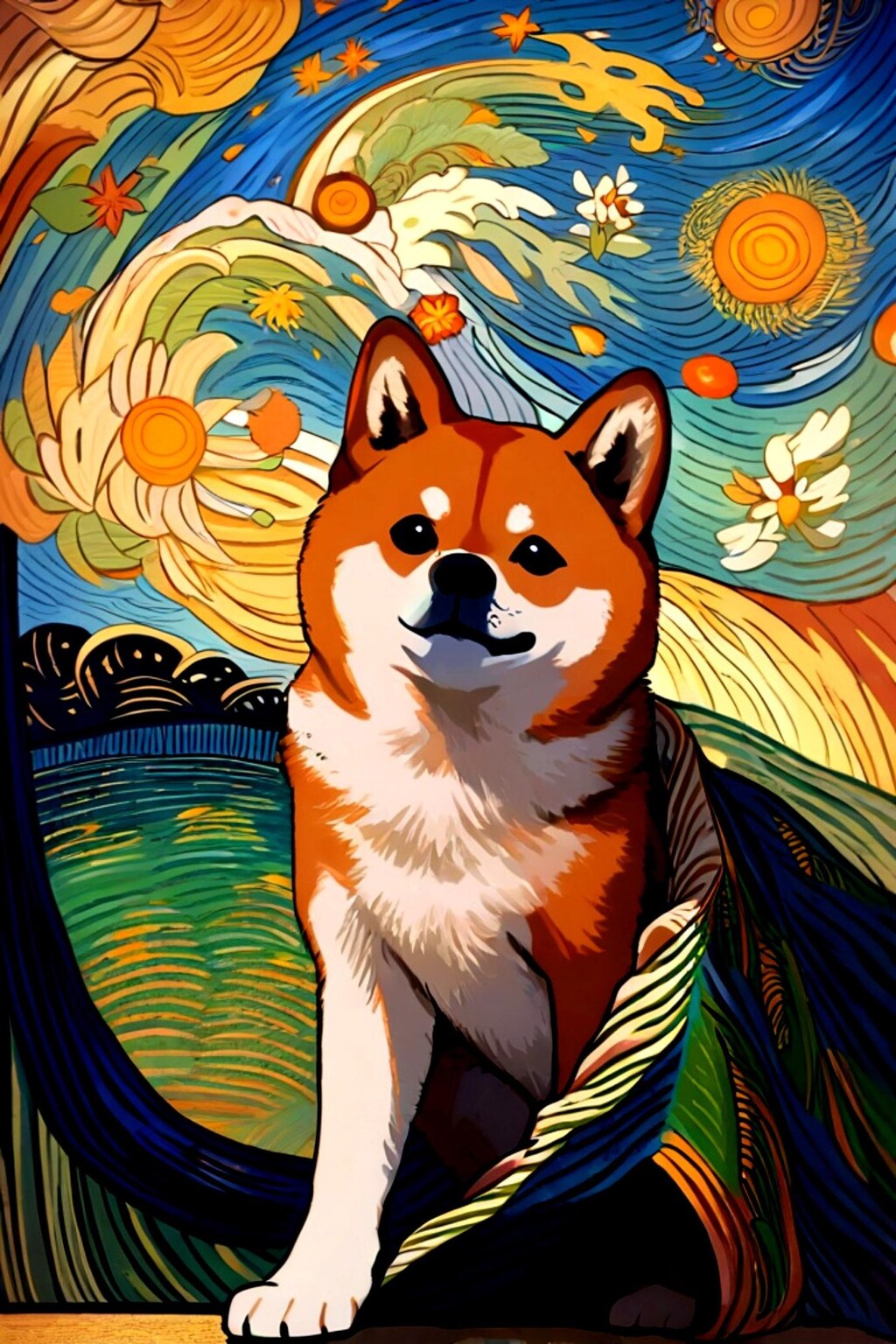 柴犬のゴッホ君