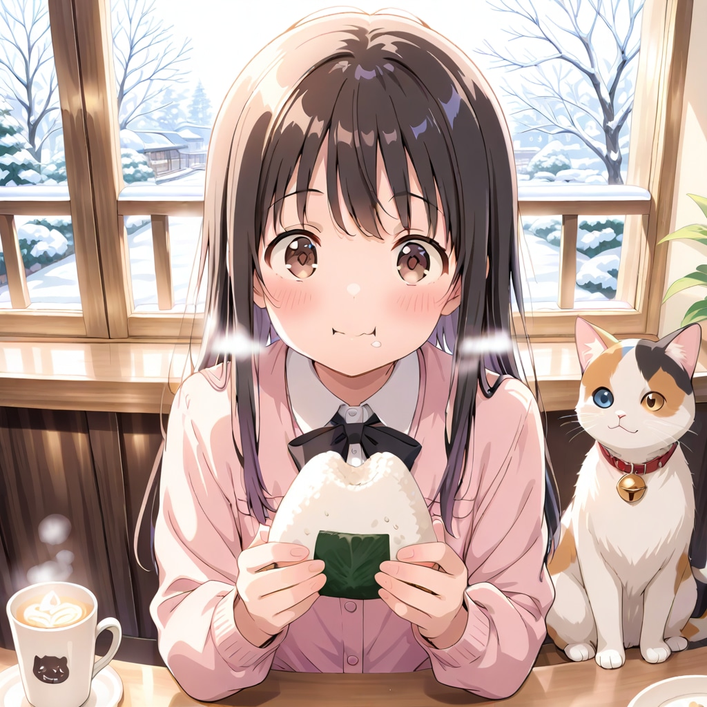 おにぎりもぐもぐ（３） | の人気AIイラスト・グラビア