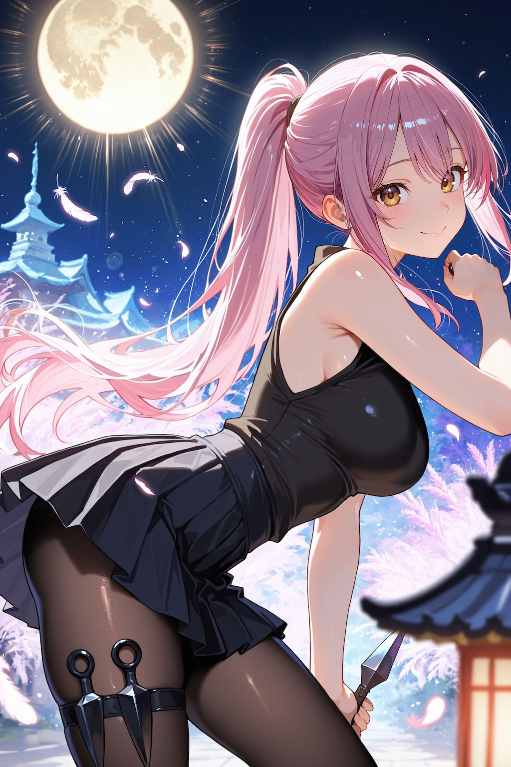 【歌：忍烈閃華（しのびれっせんか）- NINJA//OVERDRIVE - 】異世界の女忍者さん（桜さん）