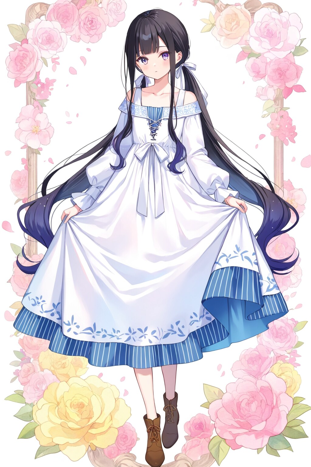 おさげの少女 | の人気AIイラスト・グラビア