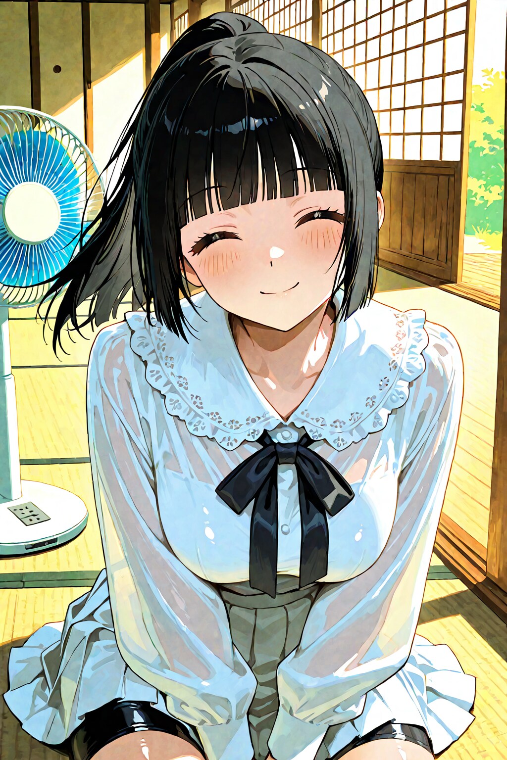 突然お邪魔しちゃってすいません🙇❤️扇風機があるお部屋って良いでよすね❤️
