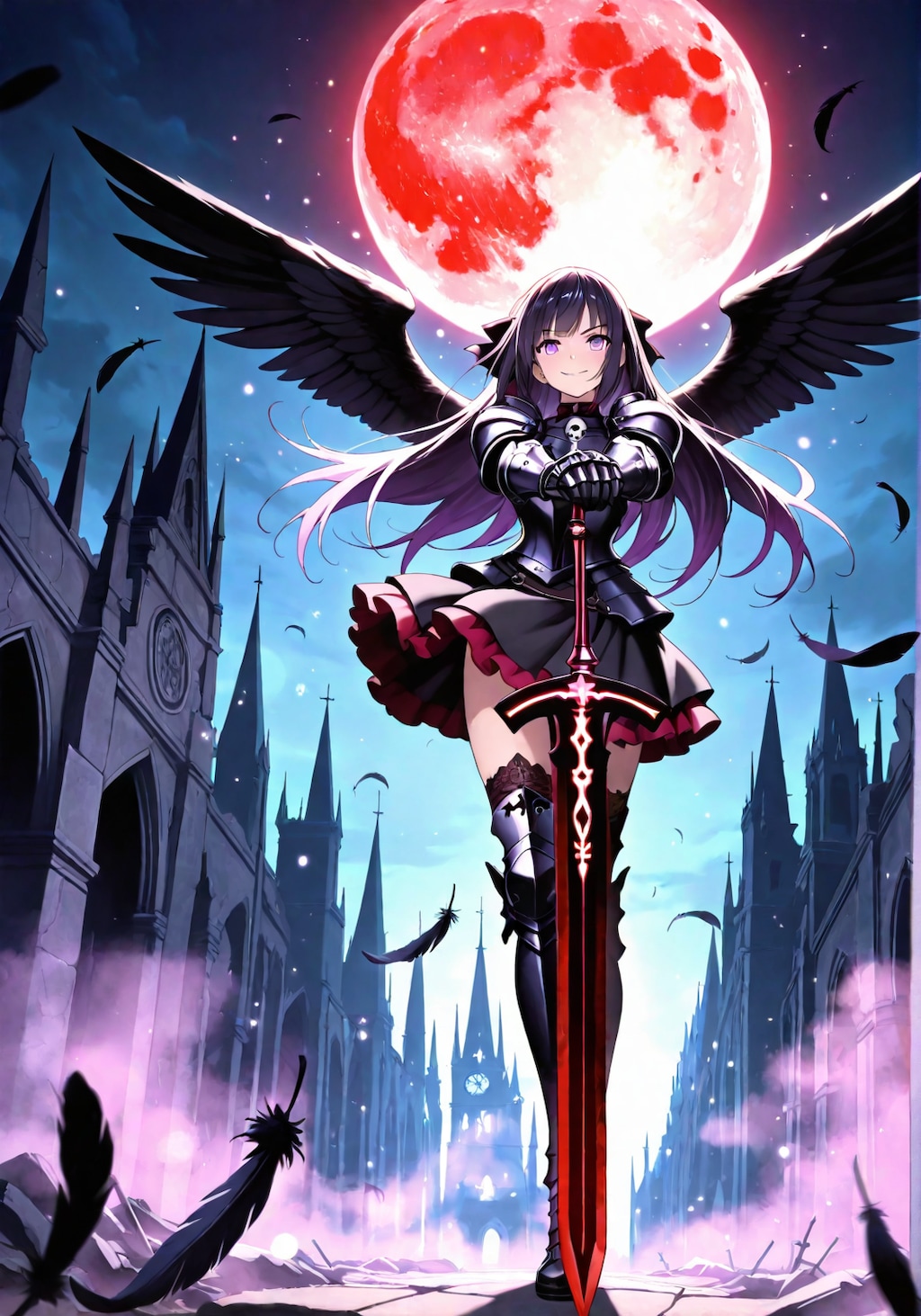 鎧を着てる少女