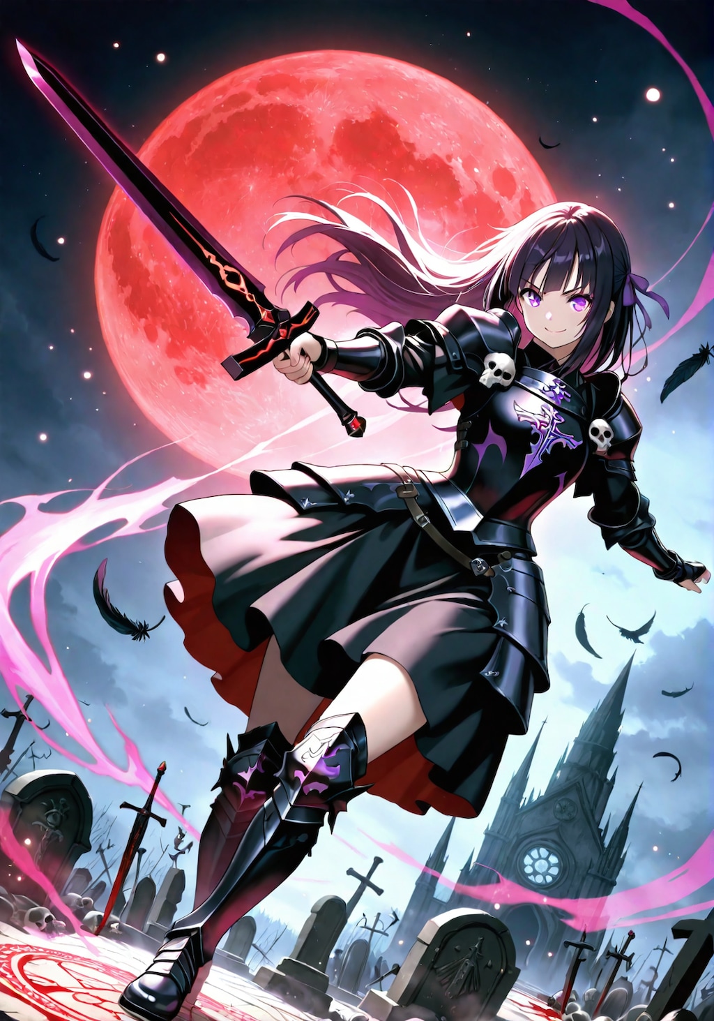 鎧を着てる少女