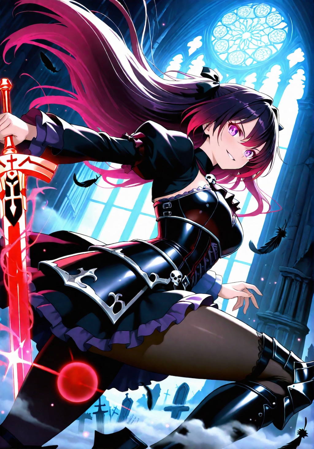 鎧を着てる少女