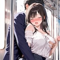 揺れる電車 2枚目