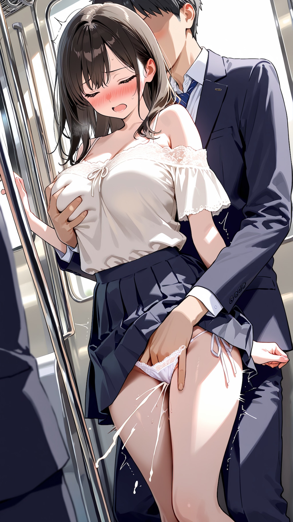 揺れる電車