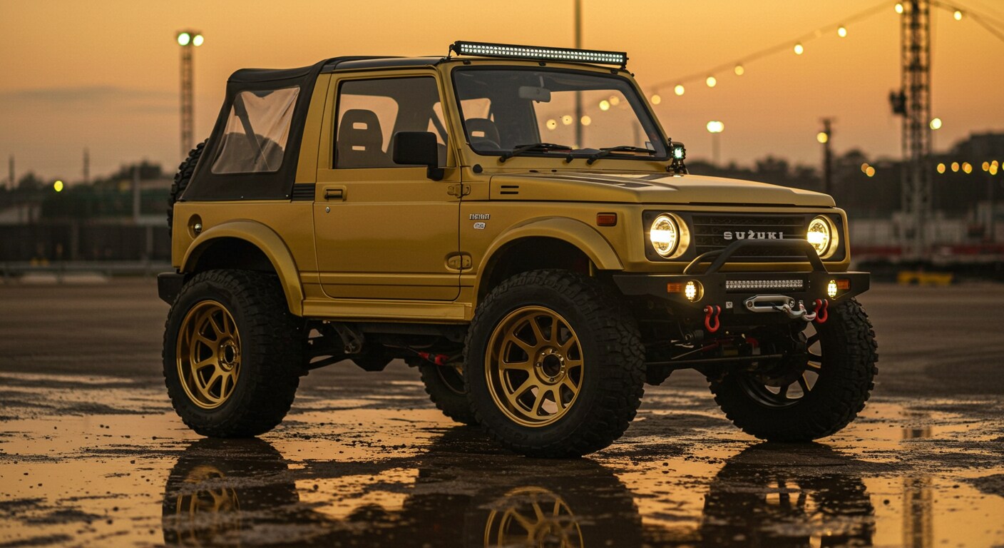 ゴールドカラージムニーカスタム | の人気AIイラスト・グラビア