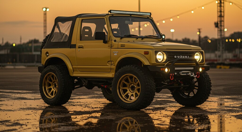 ゴールドカラージムニーカスタム