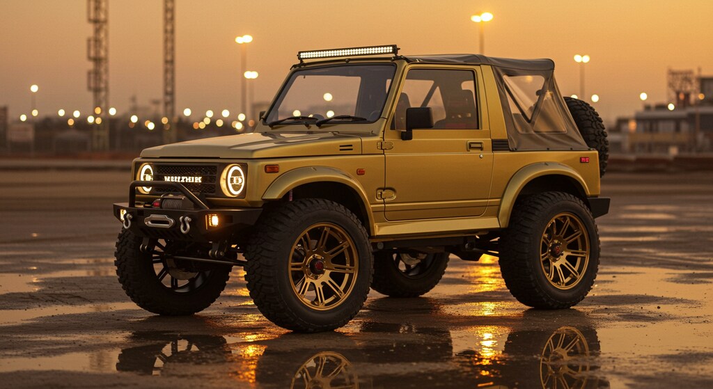 ゴールドカラージムニーカスタム