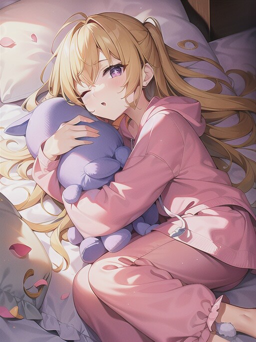 結構本気で描いた寝起き金髪ちゃん