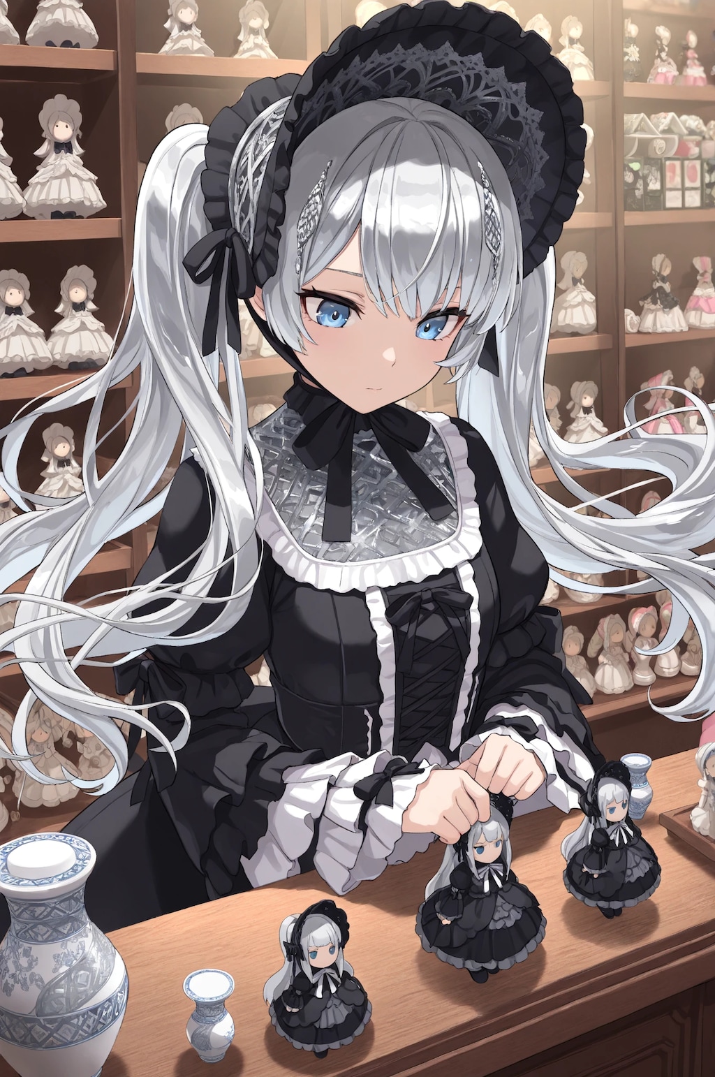 人形ショップの店員さん