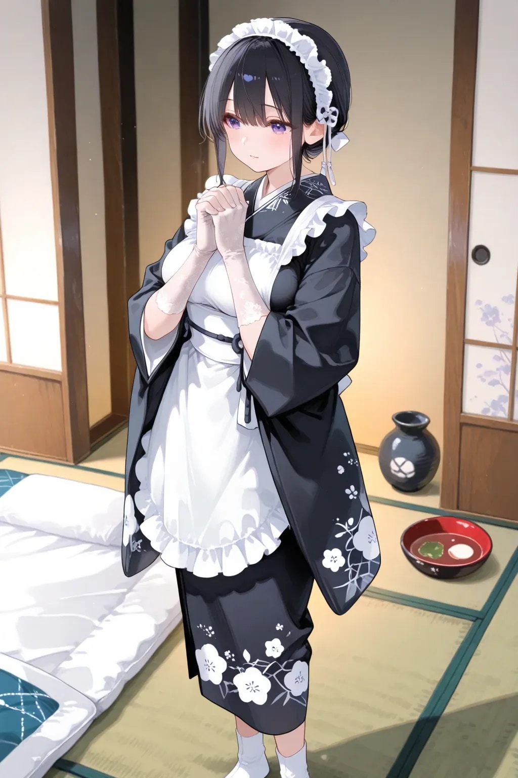 和風メイドさん