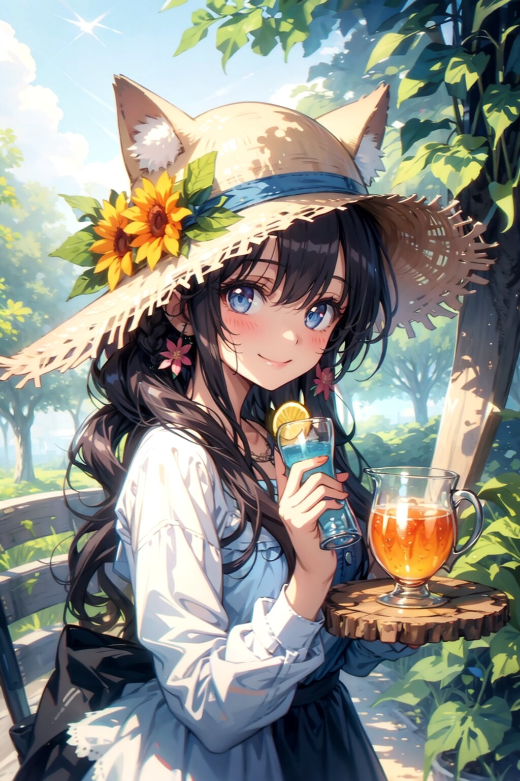 暑い日にはドリンクを