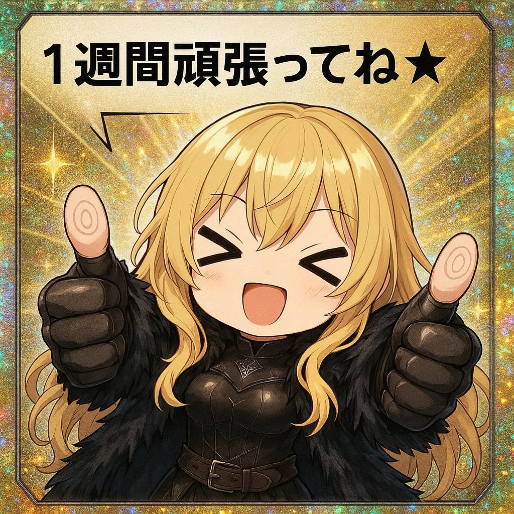一週間頑張ってね☆ | の人気AIイラスト・グラビア