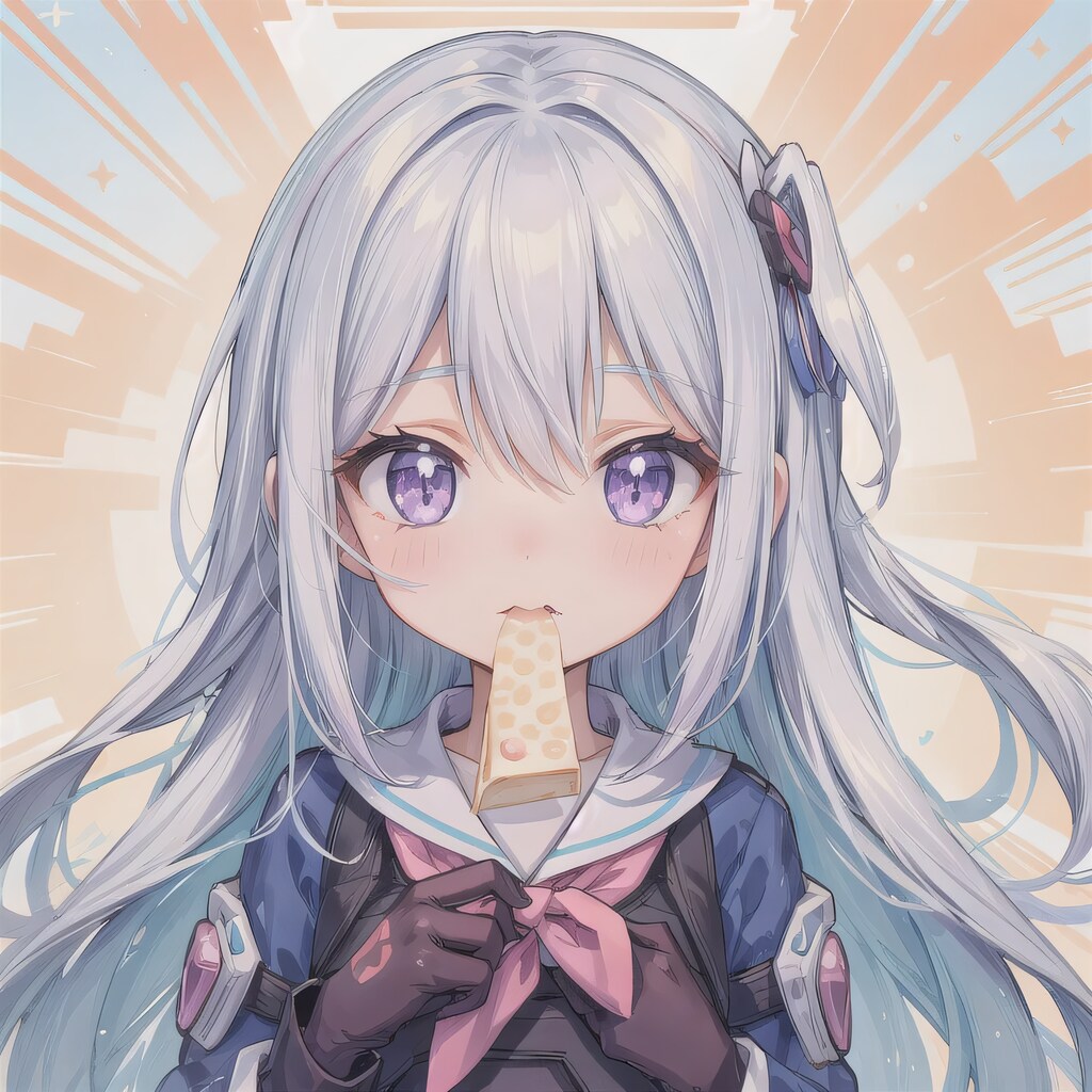 白髪ロングのミニキャラ５