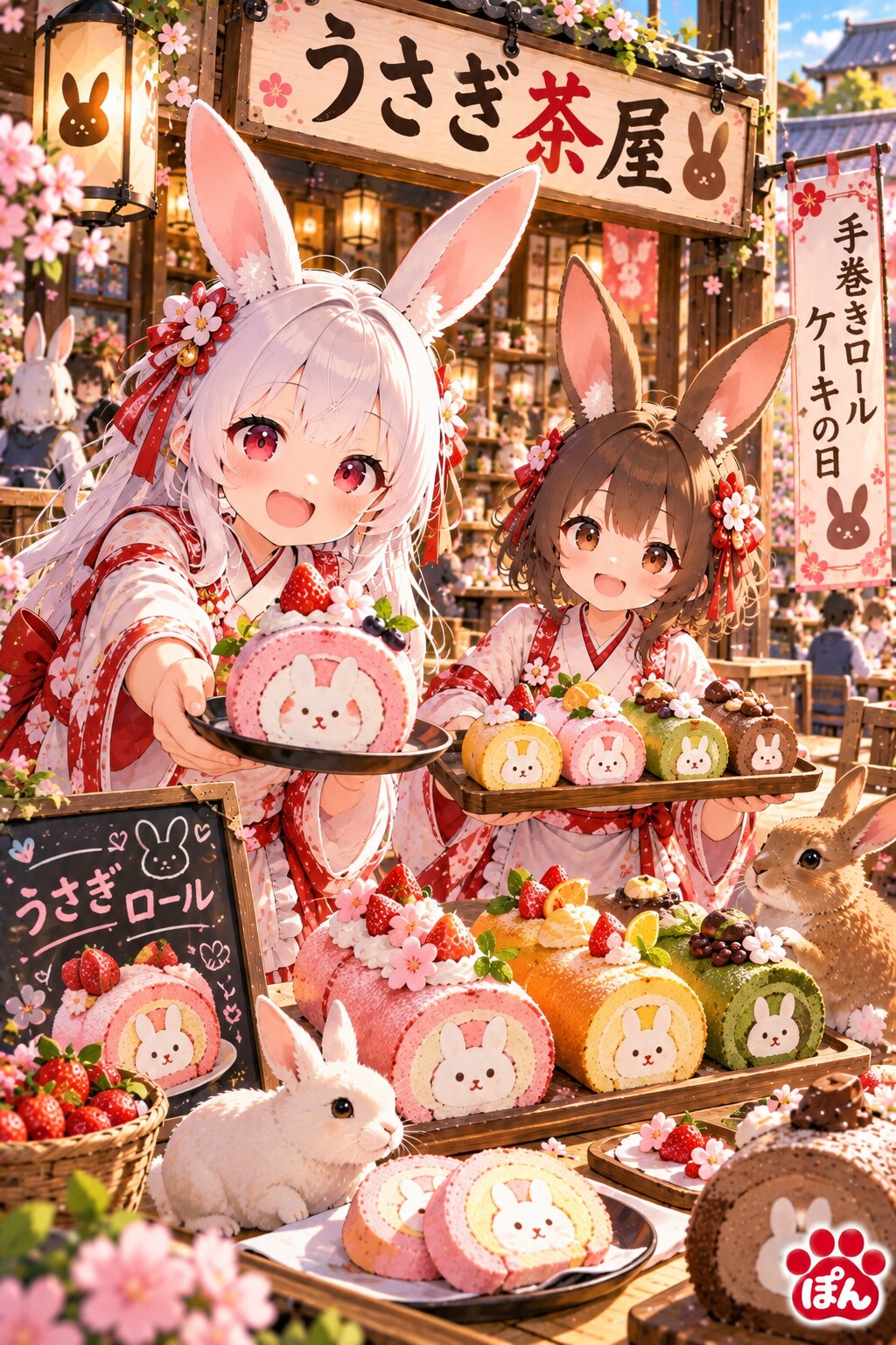 毎月6日、手巻きロールケーキの日 | の人気AIイラスト・グラビア