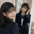 鏡に映る女の子 3枚目