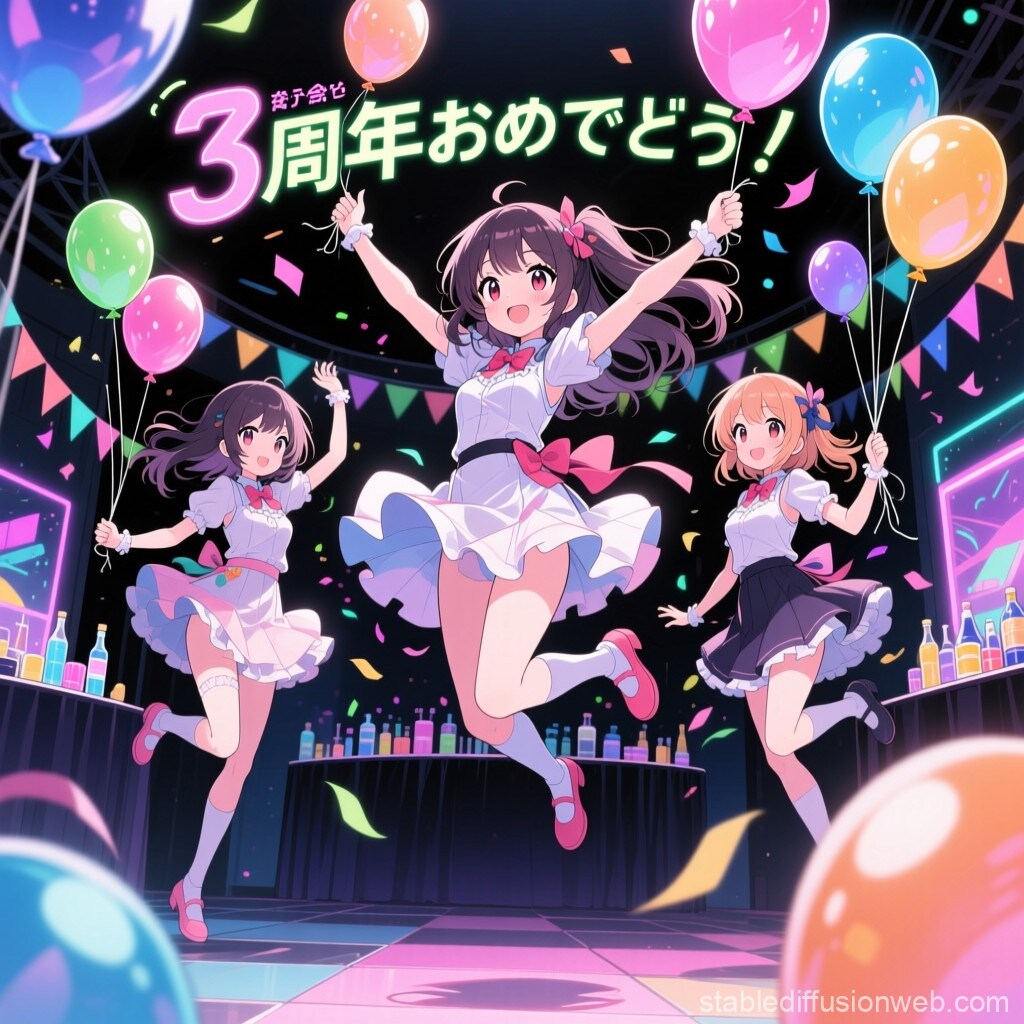 3周年おめでとう🎉 | の人気AIイラスト・グラビア