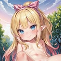 大自然とエルフちゃん 2枚目