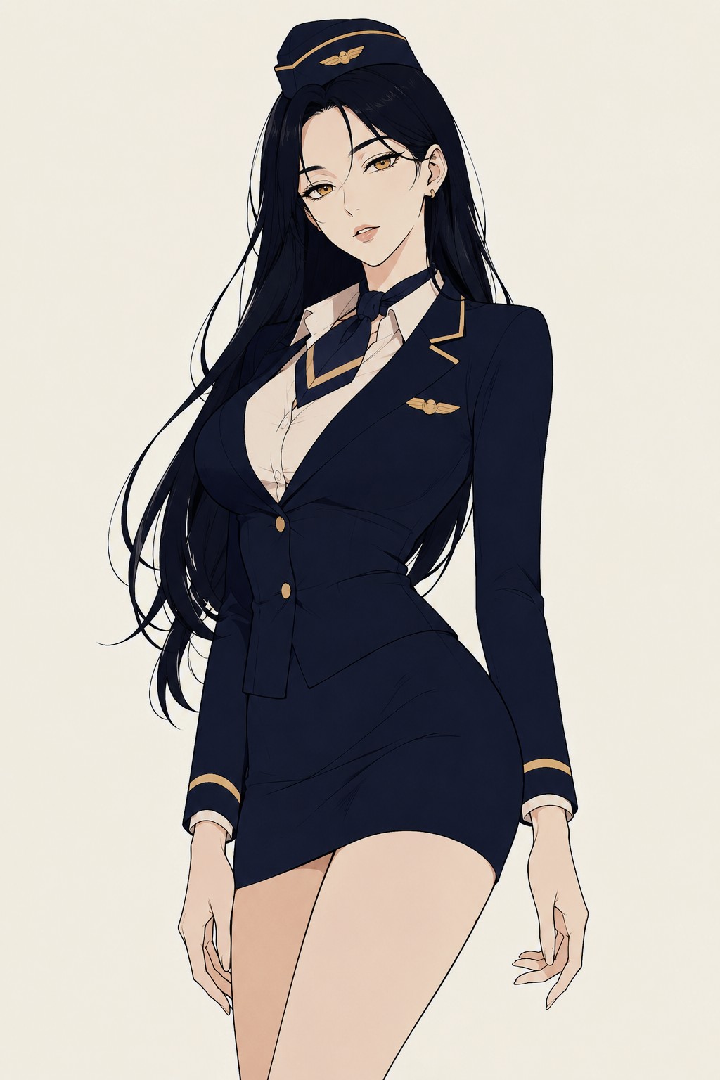 ナイスバディな…CAお姉やん✈️ | の人気AIイラスト・グラビア