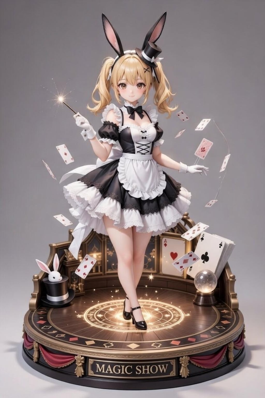 ウサギ×マジシャン×シルクハット