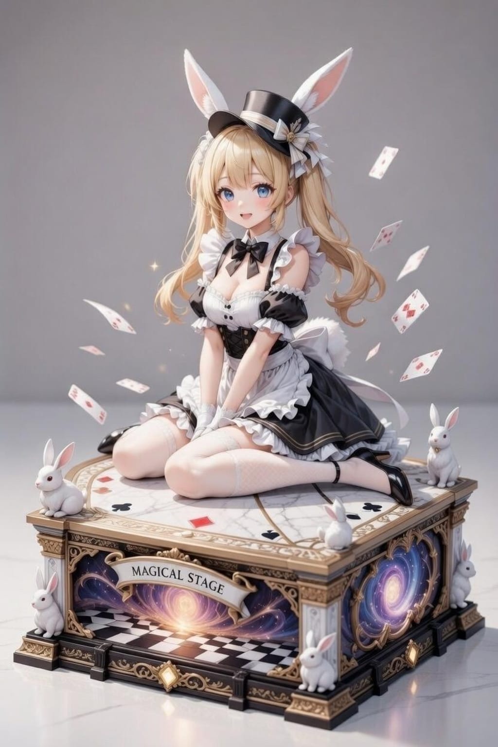 ウサギ×マジシャン×シルクハット