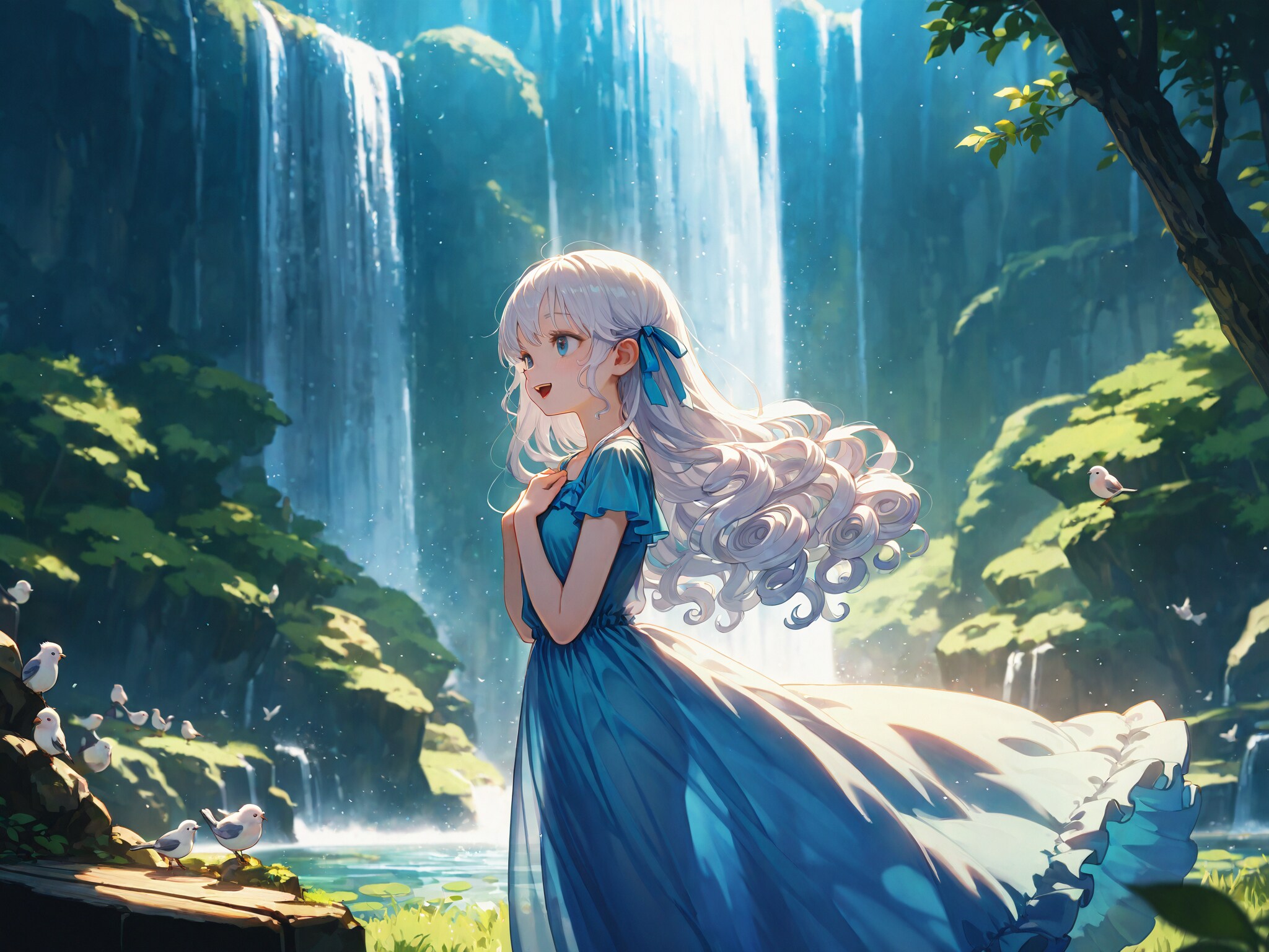 エルフの少女は森で歌う