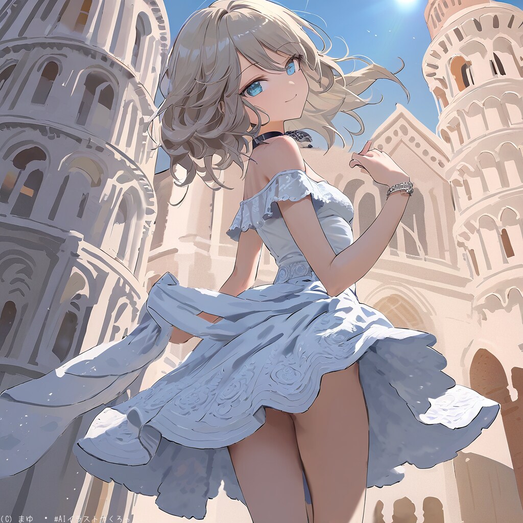 ピサの斜塔？を見に来ました〜