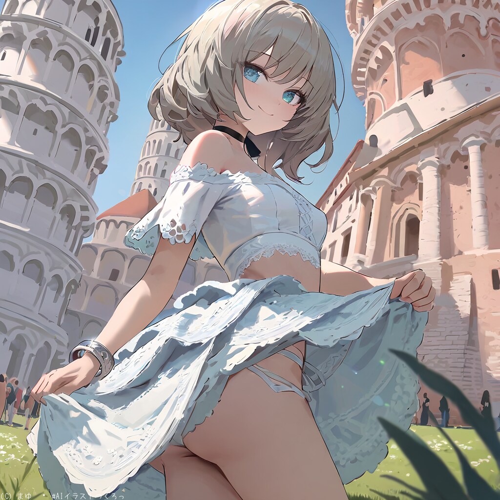 ピサの斜塔？を見に来ました〜