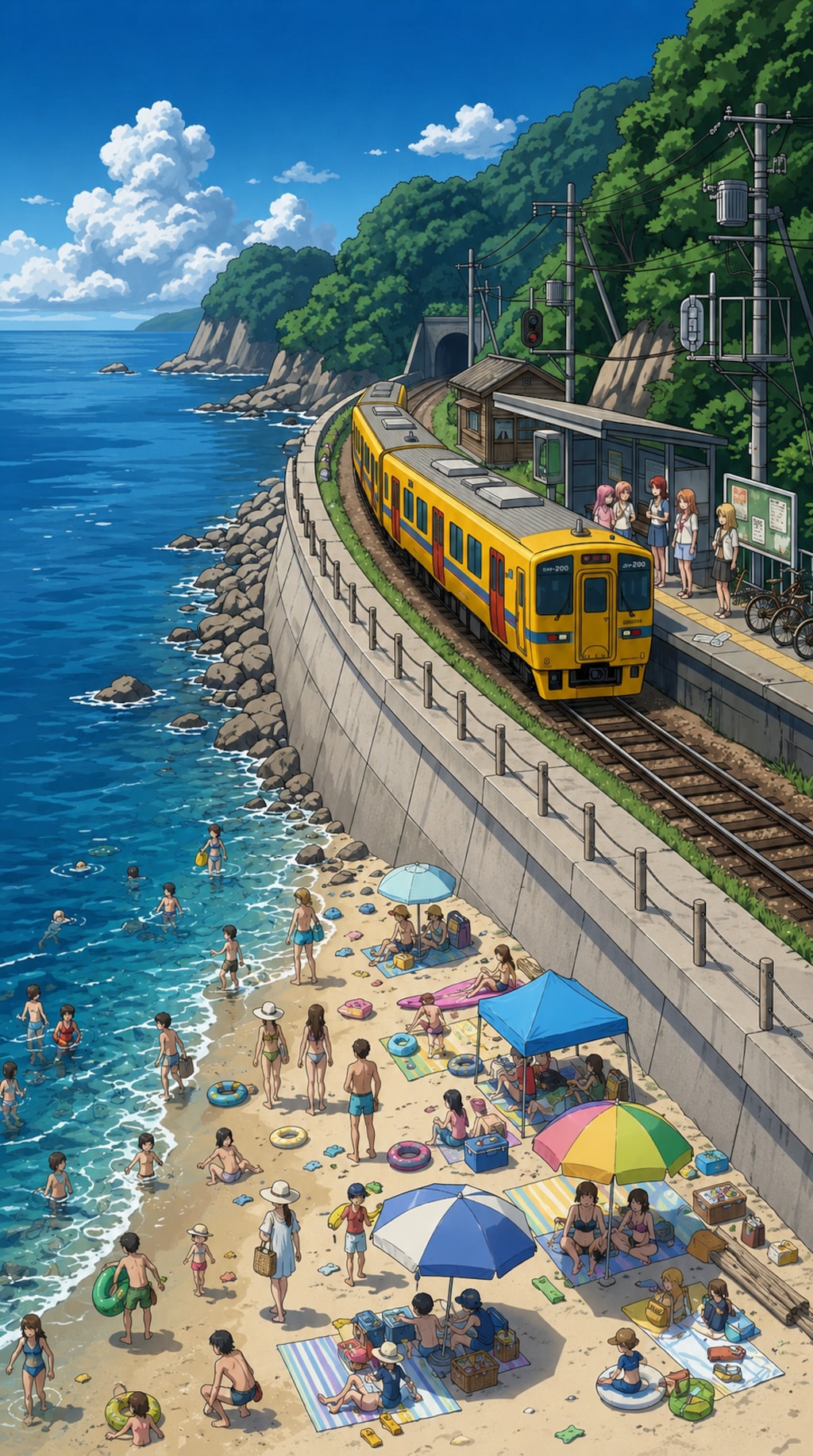リゾート田舎駅