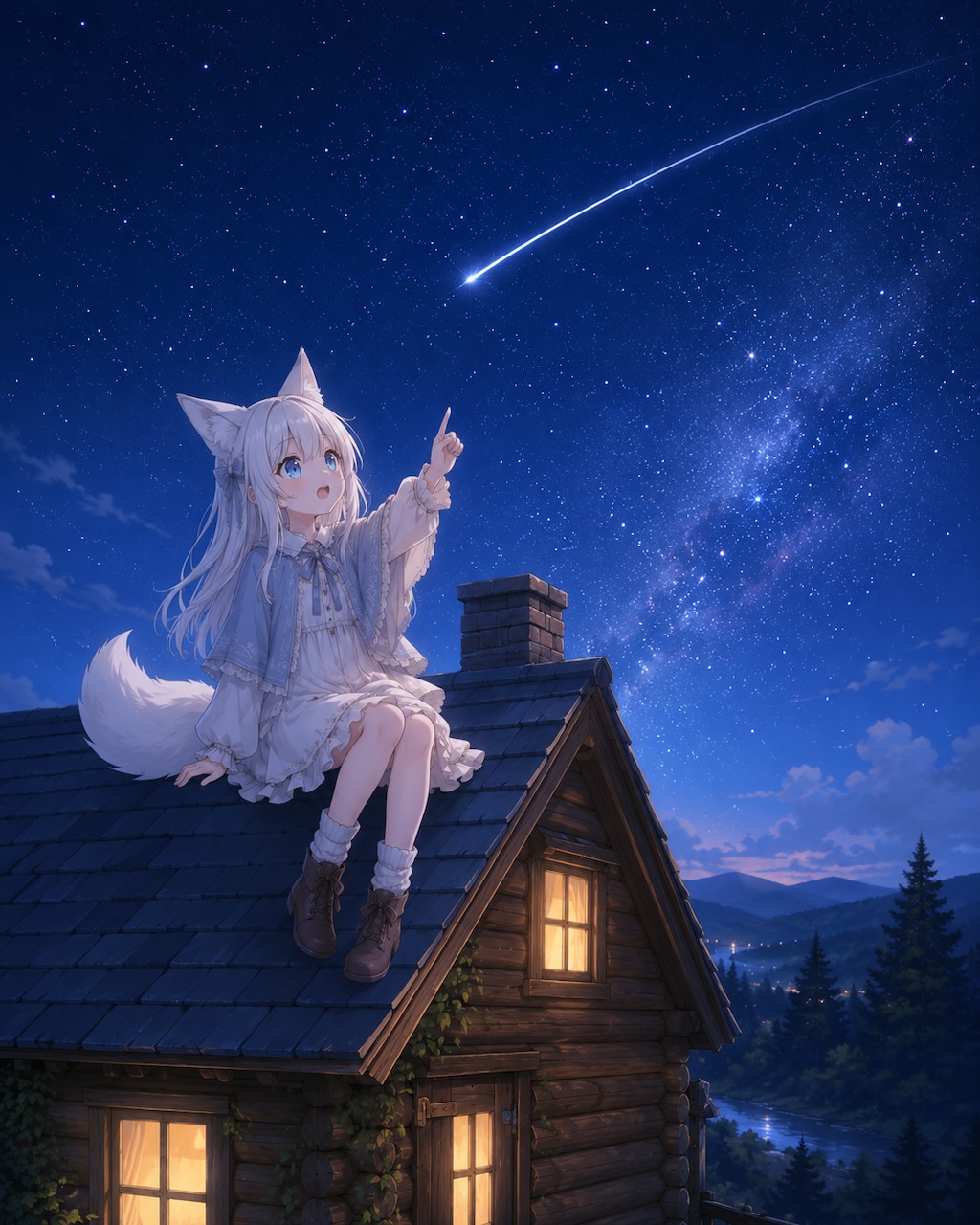 あっ！流れ星！