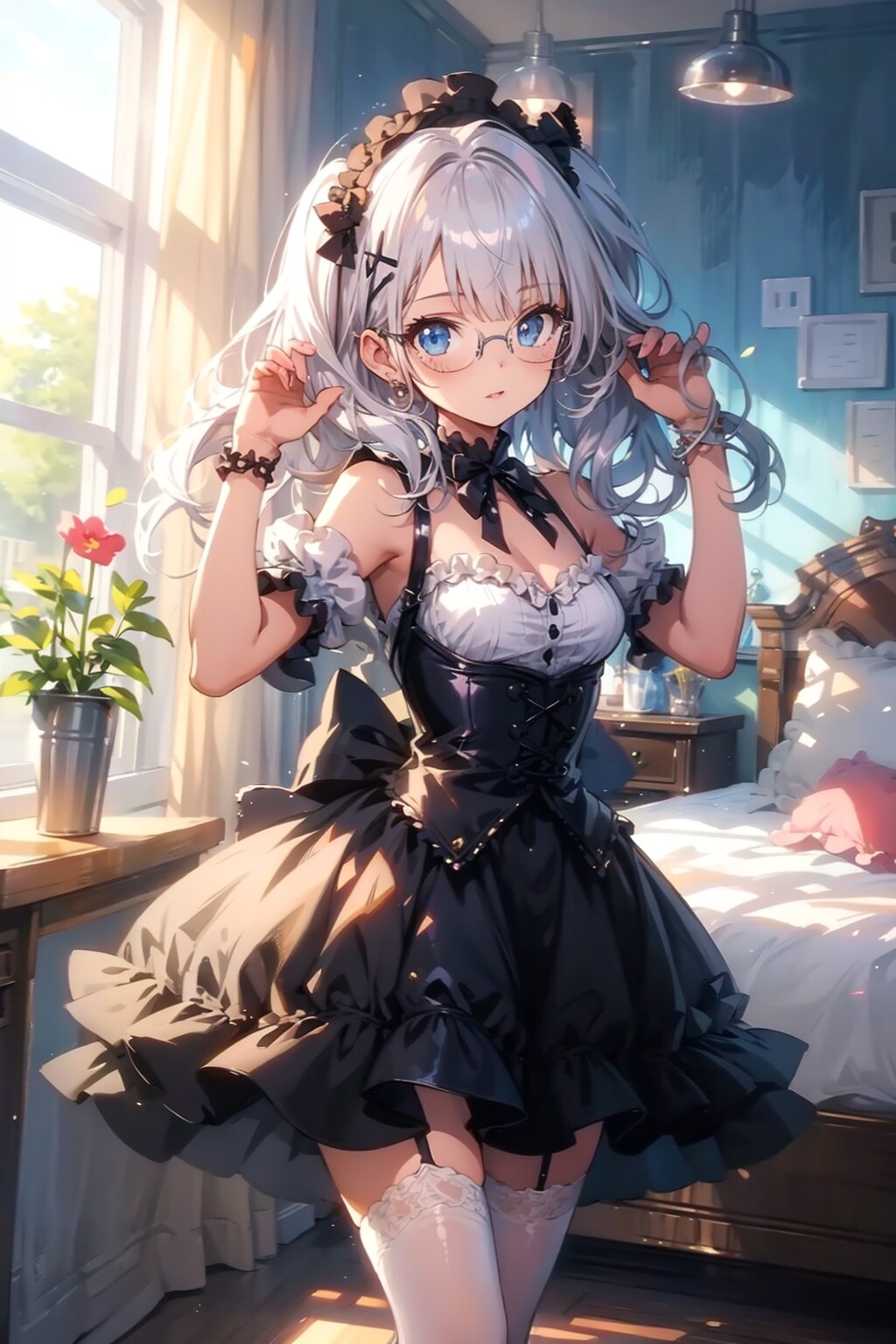 ゴスロリな銀髪ちゃん