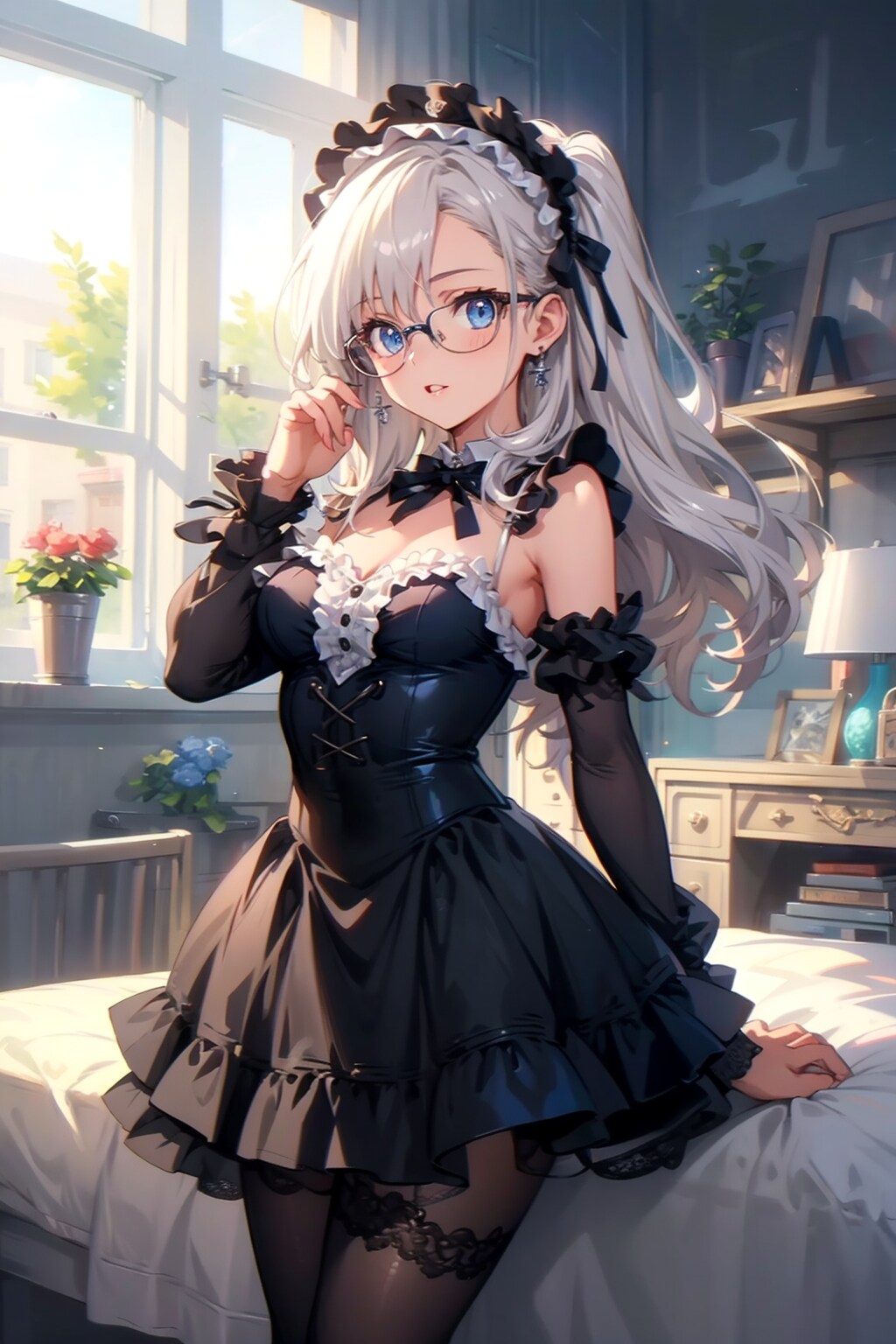 ゴスロリな銀髪ちゃん