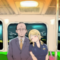 電車でよりかかられるおじさん 6枚目