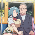 電車でよりかかられるおじさん 2枚目