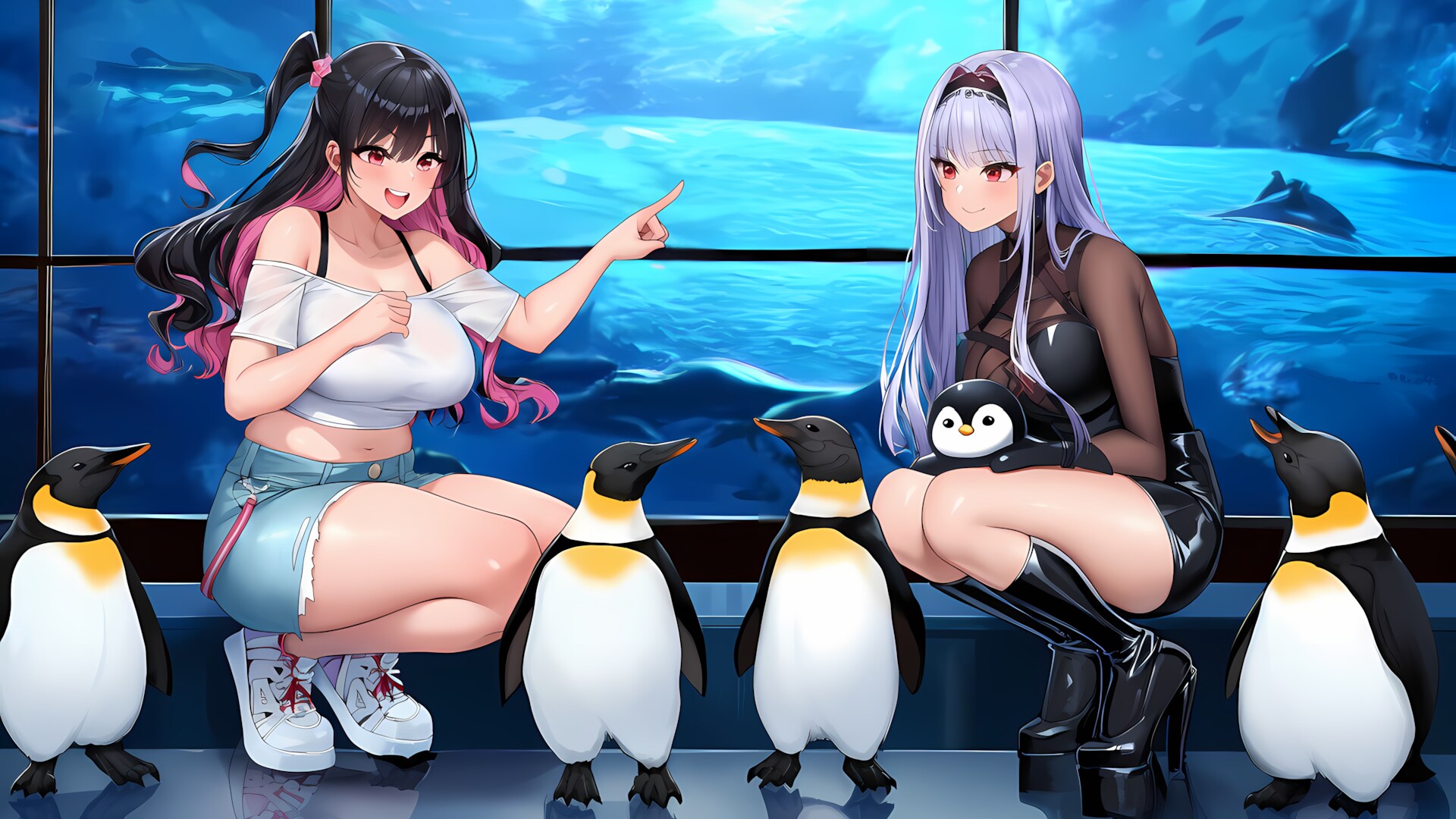 世界ペンギンデー🐧水族館でギャルデート💙