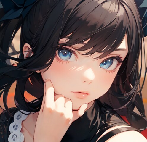 青い瞳２ | の人気AIイラスト・グラビア